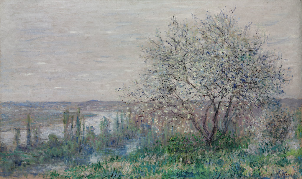 Detail of Spring mood in Vétheuil, 1880 by Claude Monet