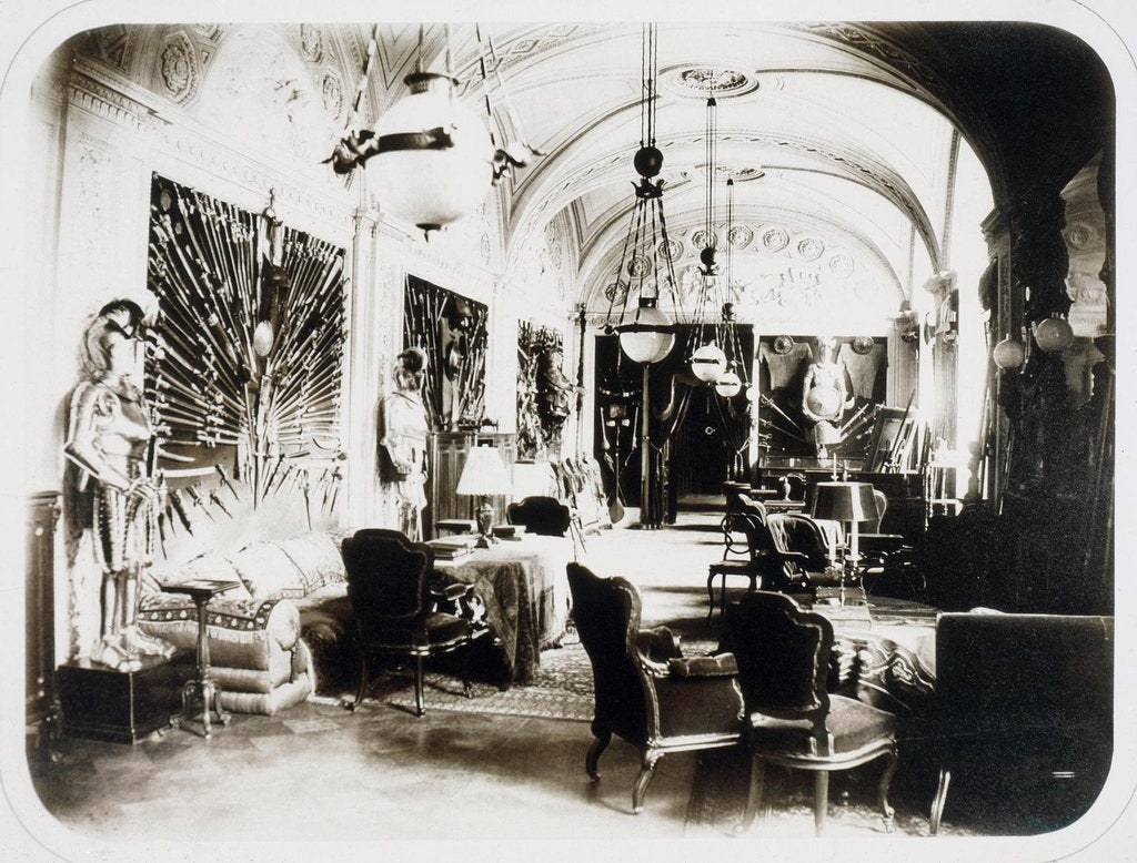 Detail of The House of Ivan Paskevich at the English Embankment in Petersburg. The Armory Room, 1860s by Giovanni Bianchi