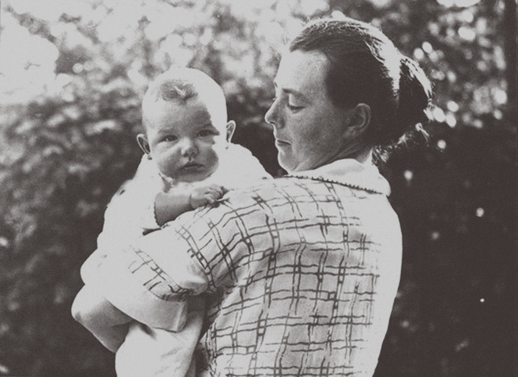 Detail of Hilde Mangold with her baby, 1924 by Anonymous