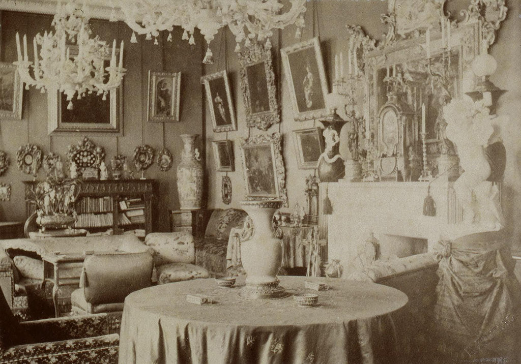 Detail of The living room at the Pyotr Durnovo Dacha in Petersburg, 1880s by Pyotr Pavlovich Durnovo