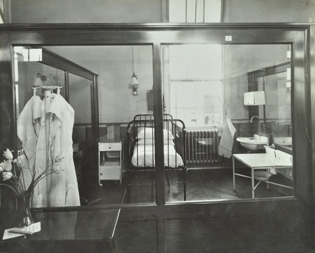 Detail of An isolation chamber, Brook General Hospital, London, 1935 by Unknown