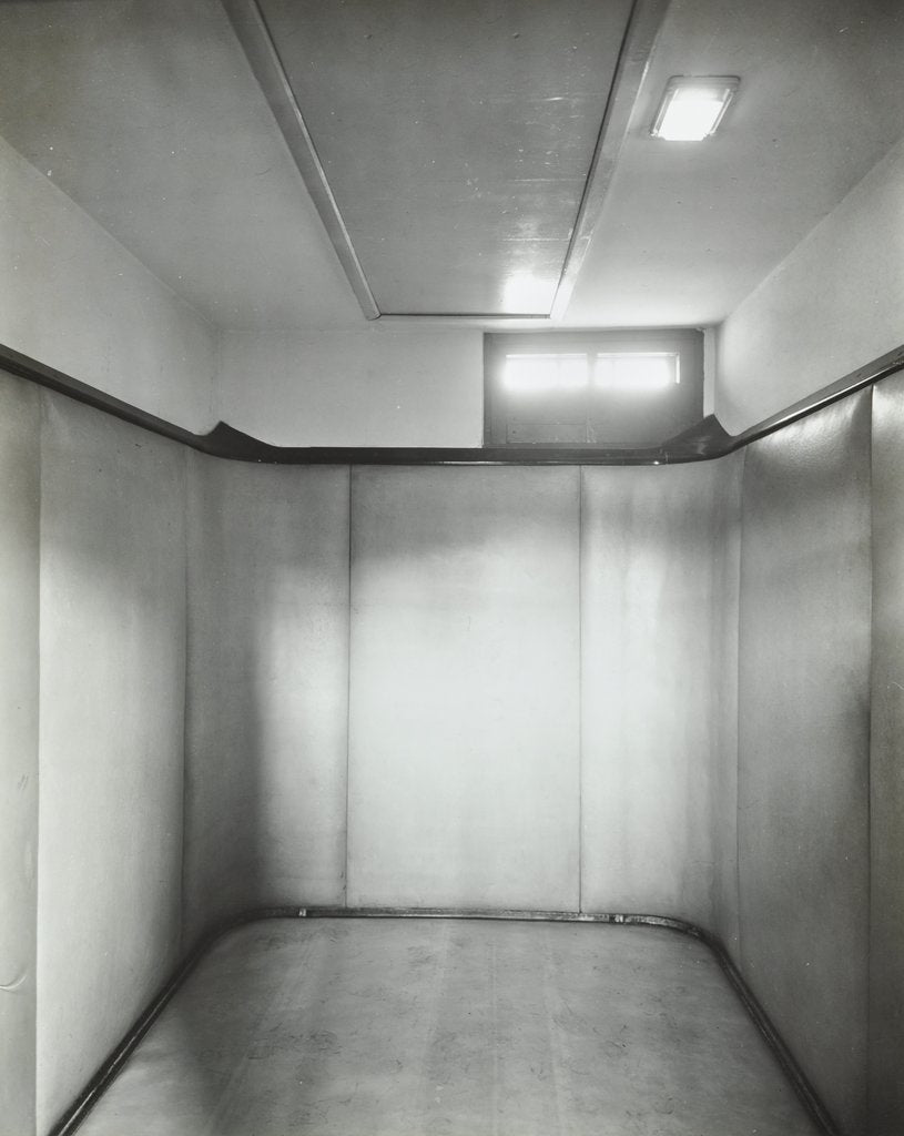 Detail of Padded room, Saint Ebba's Hospital, Surrey, 1938 by Unknown