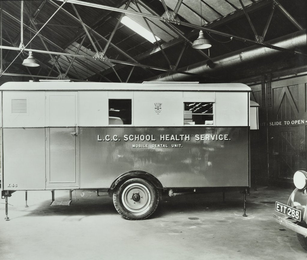 Detail of Mobile dental unit, 1947 by Unknown