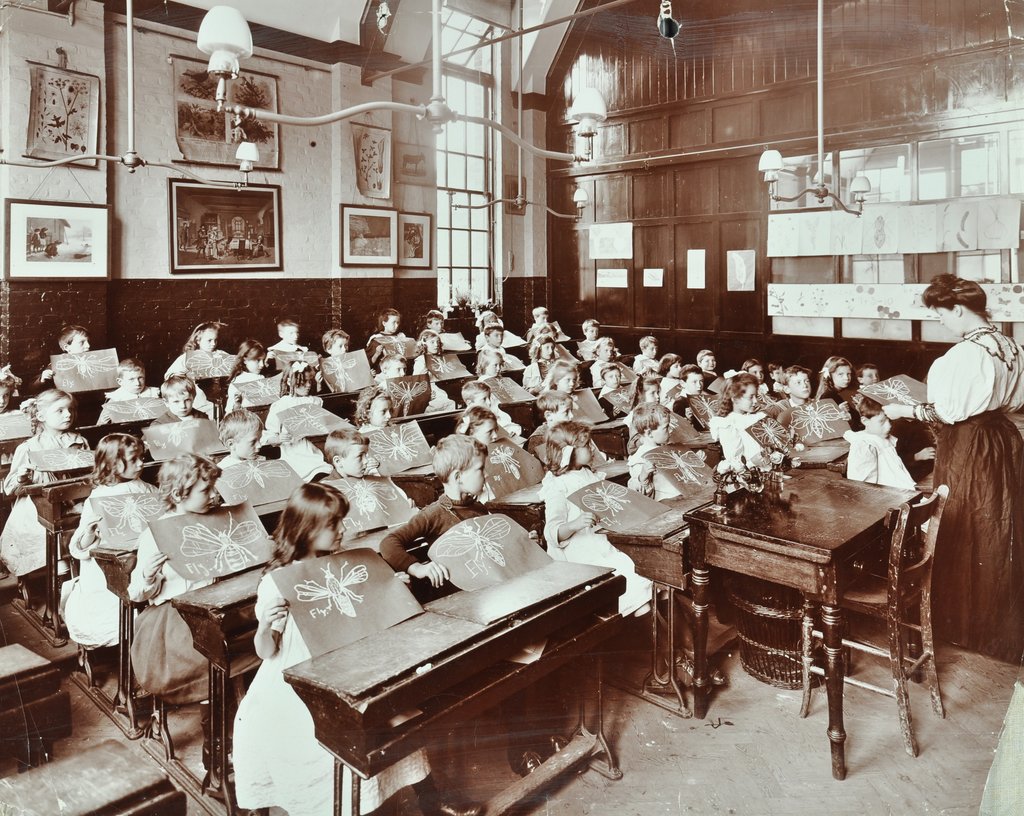 Detail of Class 5, Goodrich Road School, Camberwell, London, 1907 by Unknown