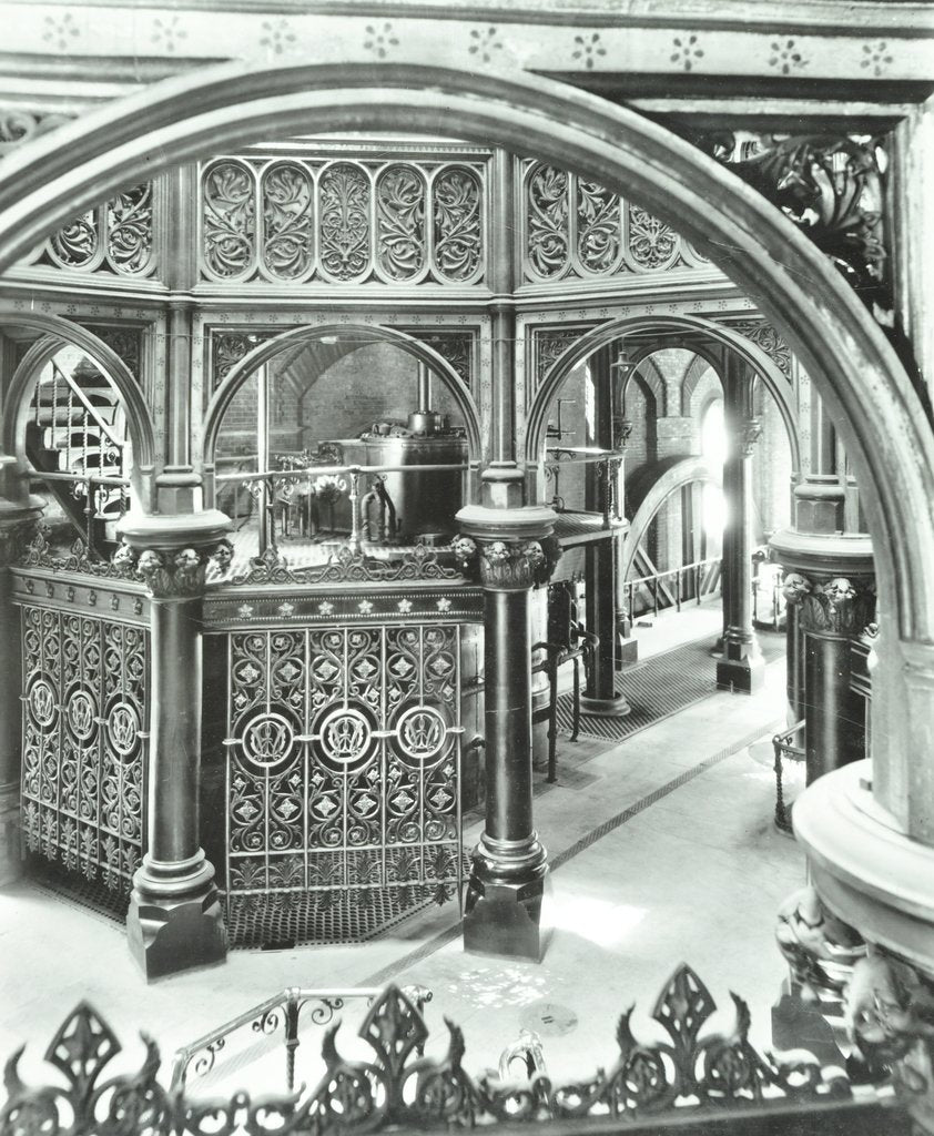 Detail of Interior of Crossness Sewage Treatment Works, Erith, London, 1949 by Unknown