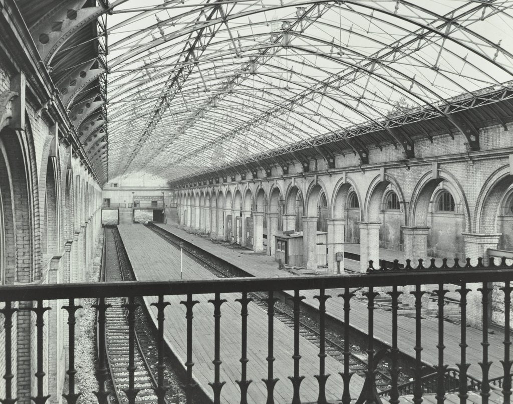 Detail of Crystal Palace Station, Crystal Palace Parade, Bromley, London, 1955 by Unknown