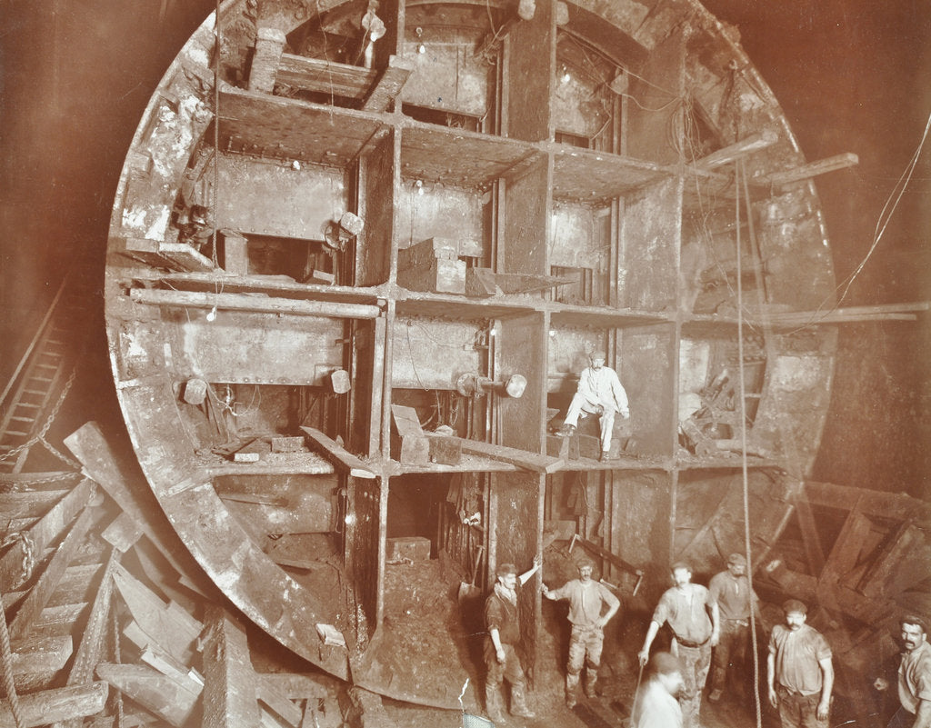 Detail of Construction of the Rotherhithe Tunnel, Bermondsey, London, November 1906 by Unknown