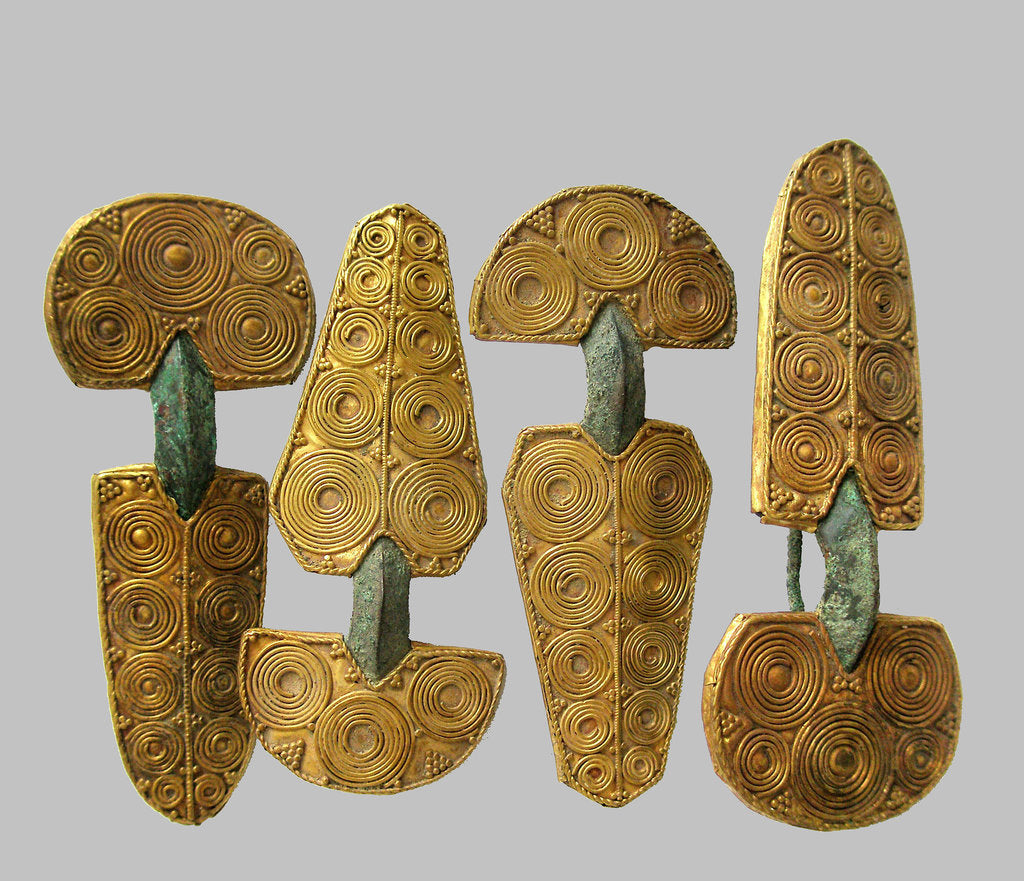 Detail of Fibulae, 4th-5th century by Ancient jewelry