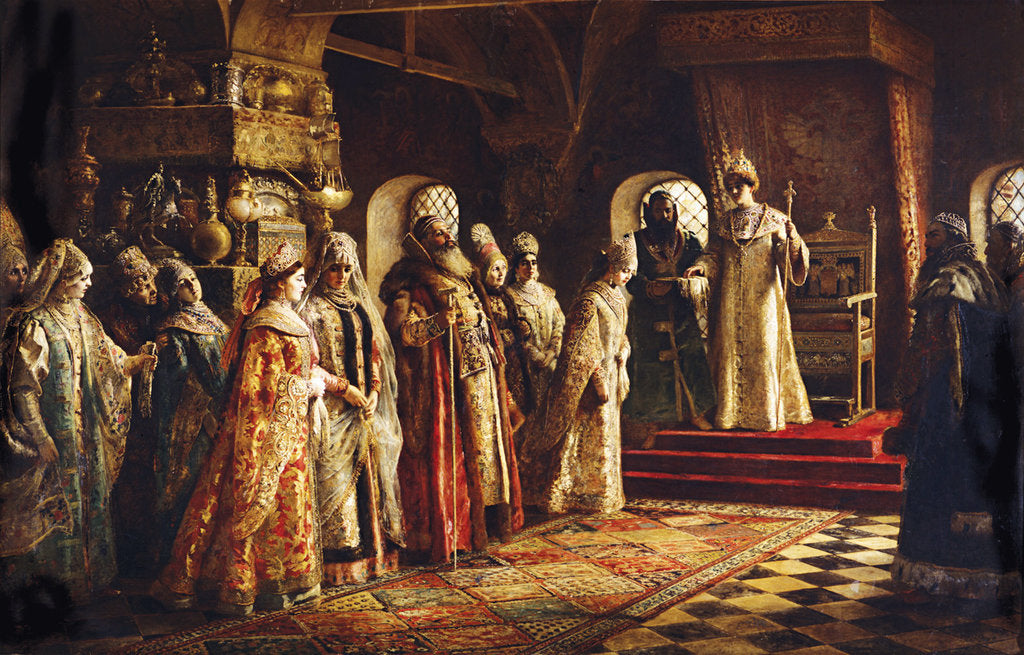 Detail of Tsar Alexei Mikhailovich Choosing a Bride, 1886 by Konstantin Yegorovich Makovsky