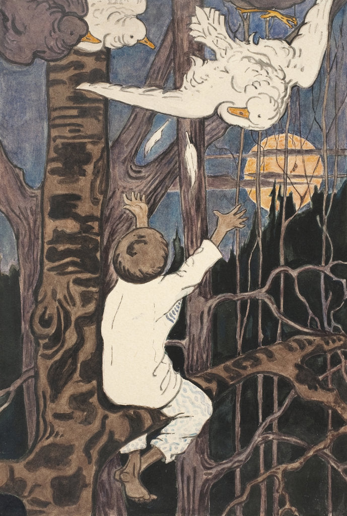 Detail of Illustration to the The Tale Synko-Philipko, 1890s by Elena Dmitryevna Polenova