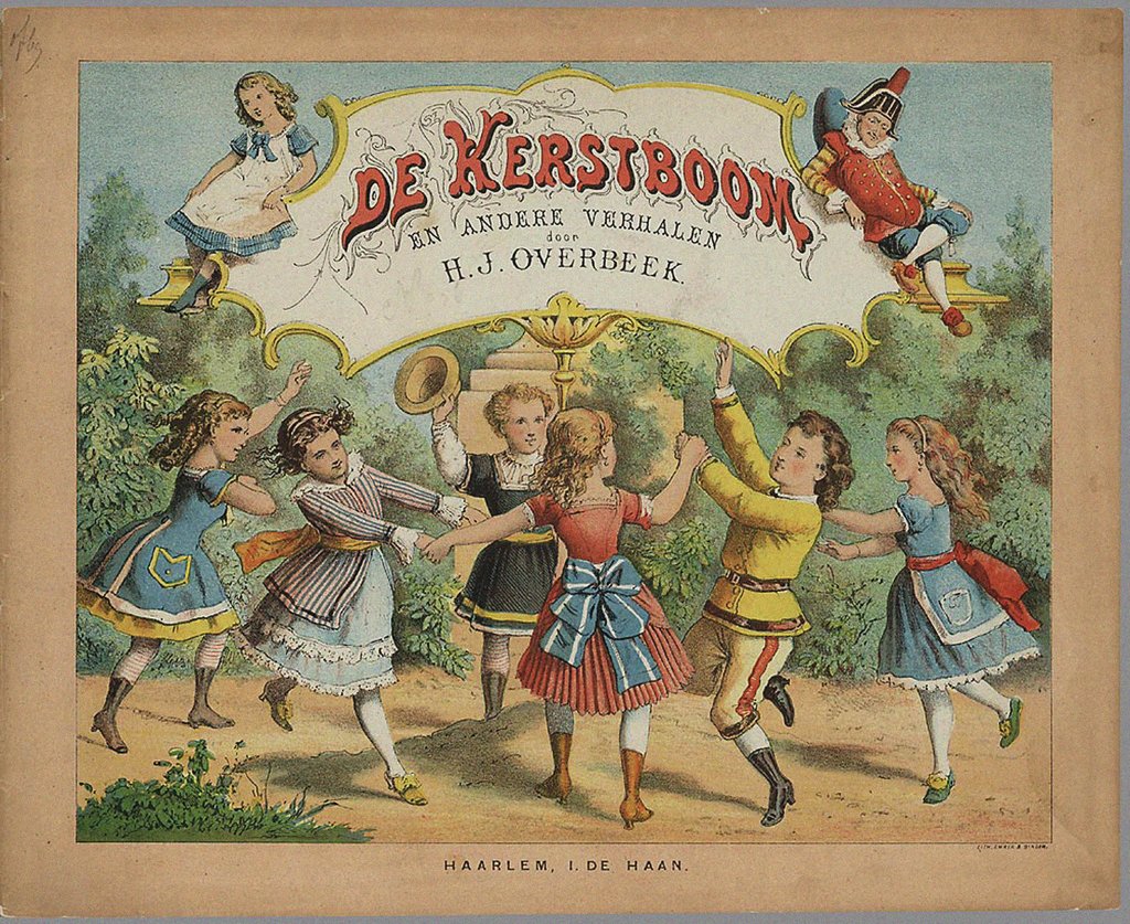 Detail of Book cover The Christmas tree, 1877 by Anonymous