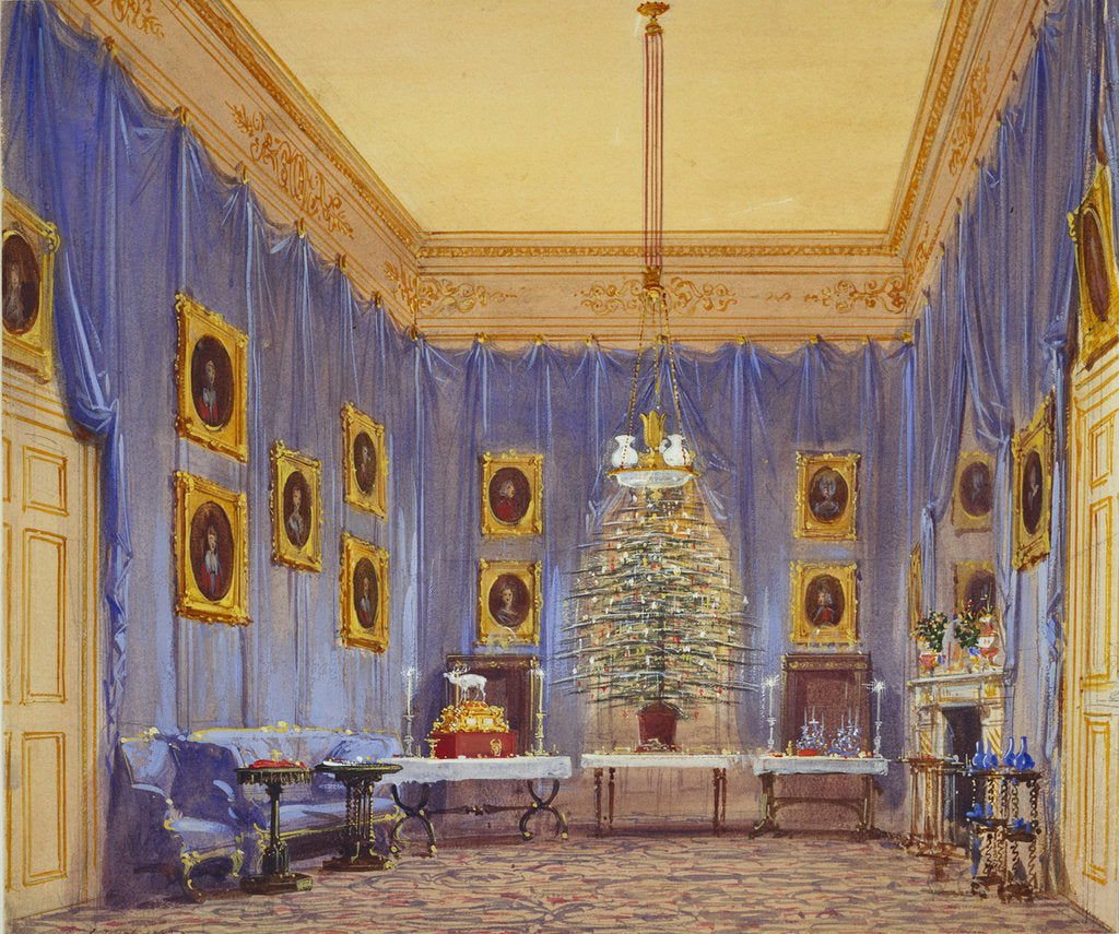 Detail of Queen Victorias Christmas Tree, Windsor Castle, 1845 by Joseph Nash