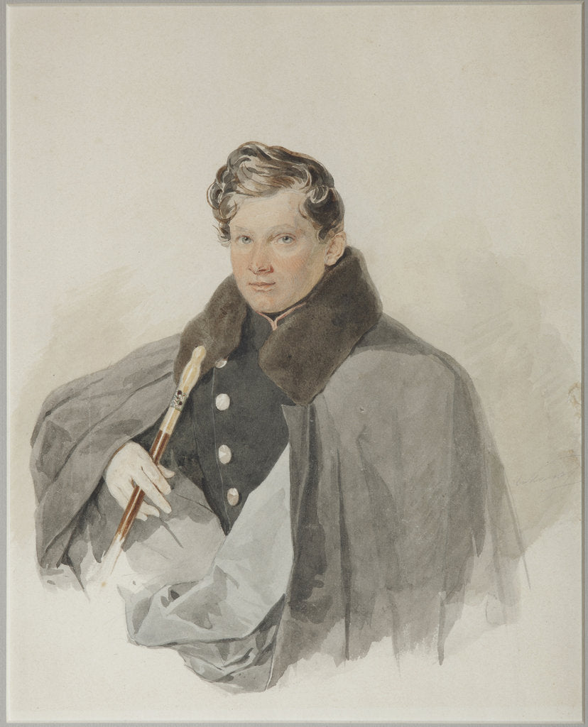 Detail of Portrait of Count Sergey Vasilyevich Trubetskoy, 1835 by Pyotr Fyodorovich Sokolov