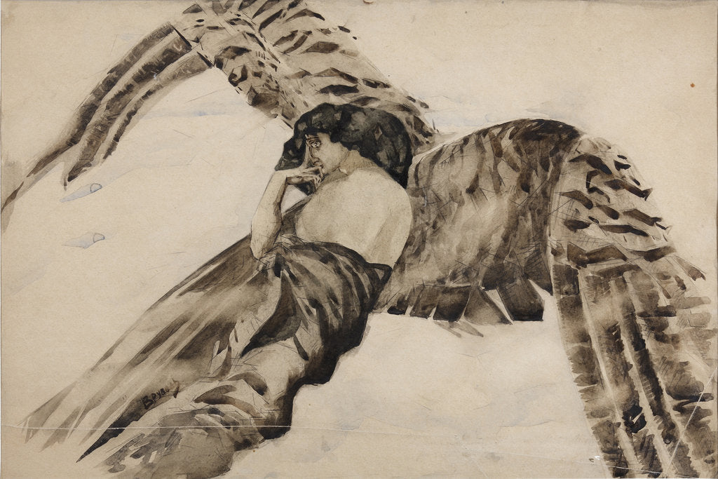 Detail of Flying Demon, 1890-1891 by Mikhail Alexandrovich Vrubel