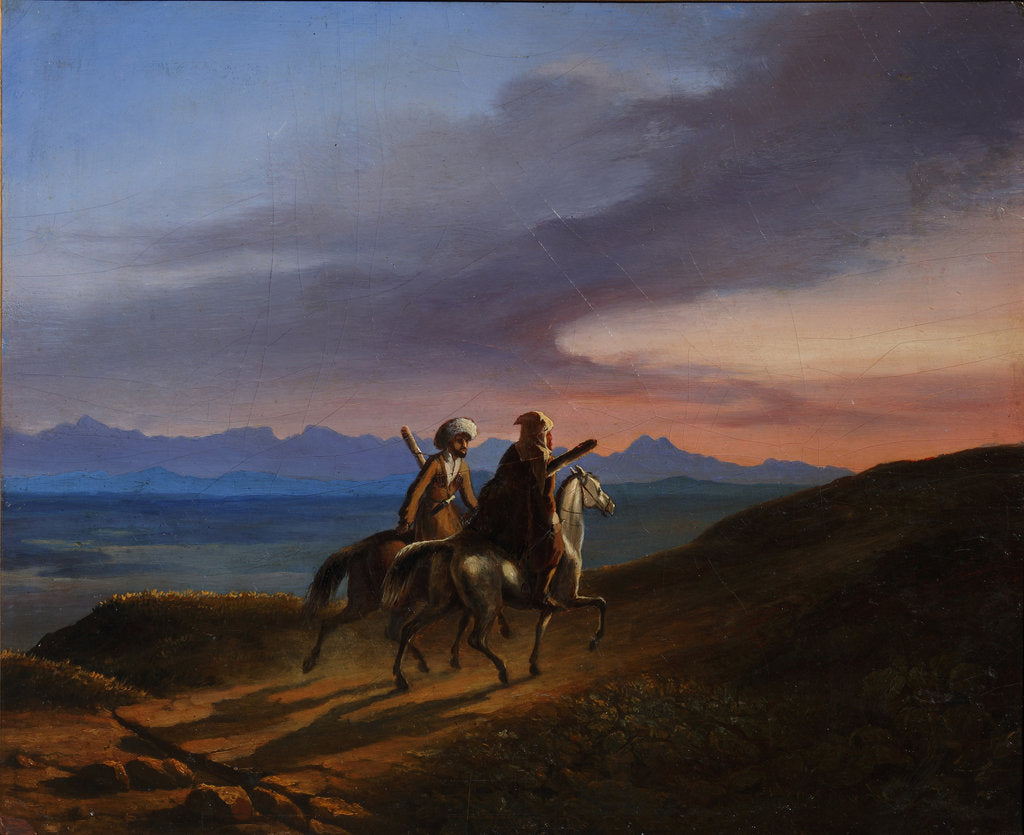 Detail of Memory of Caucasus, 1838 by Mikhail Yuryevich Lermontov