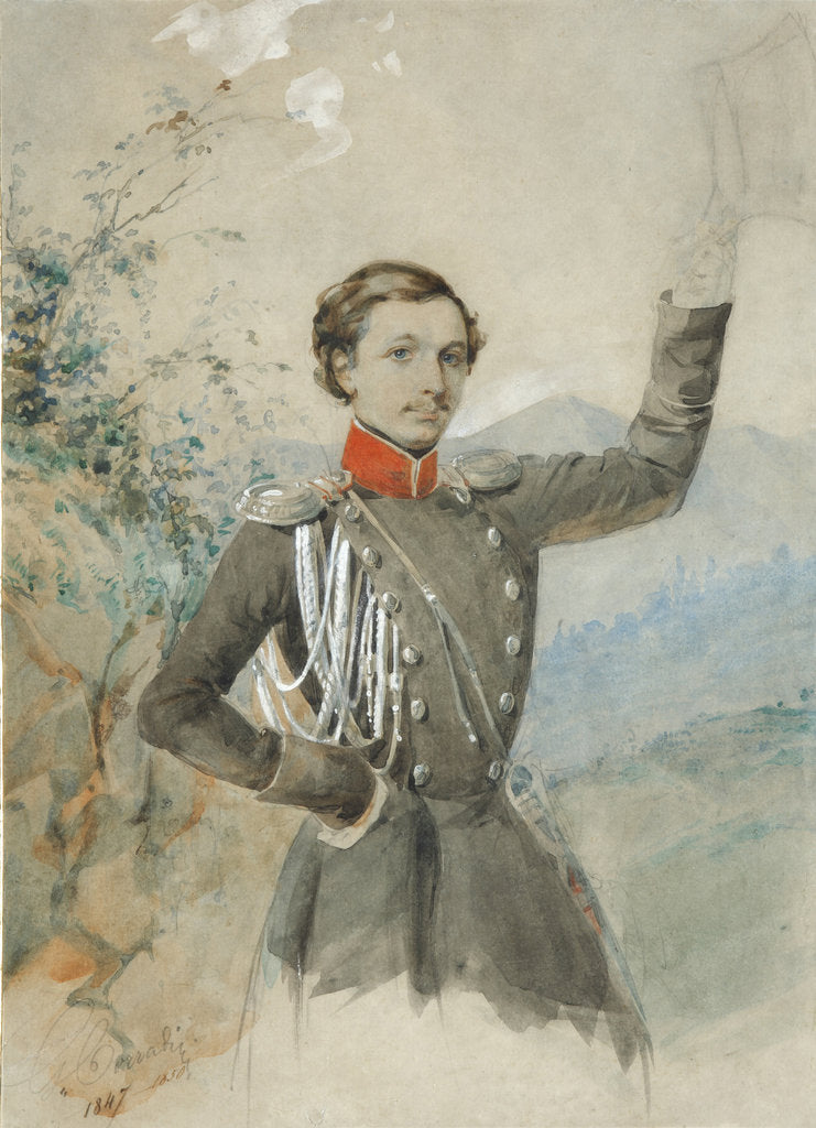 Detail of Portrait of Semyon Dmitrievich Lisanevich, 1847-1849 by G.V. Corradini