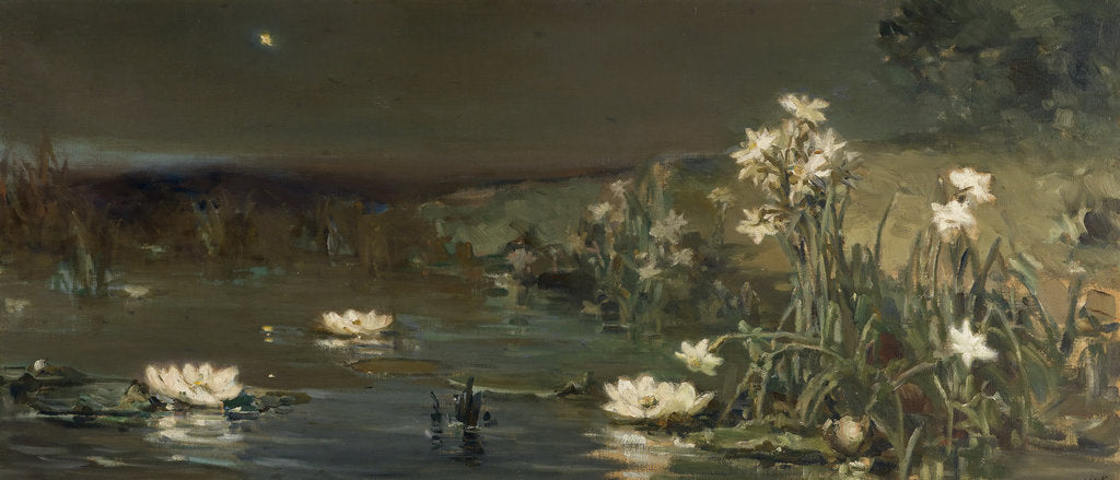 Detail of Star in the Night by Vasilii Alexandrovich Kotarbinsky