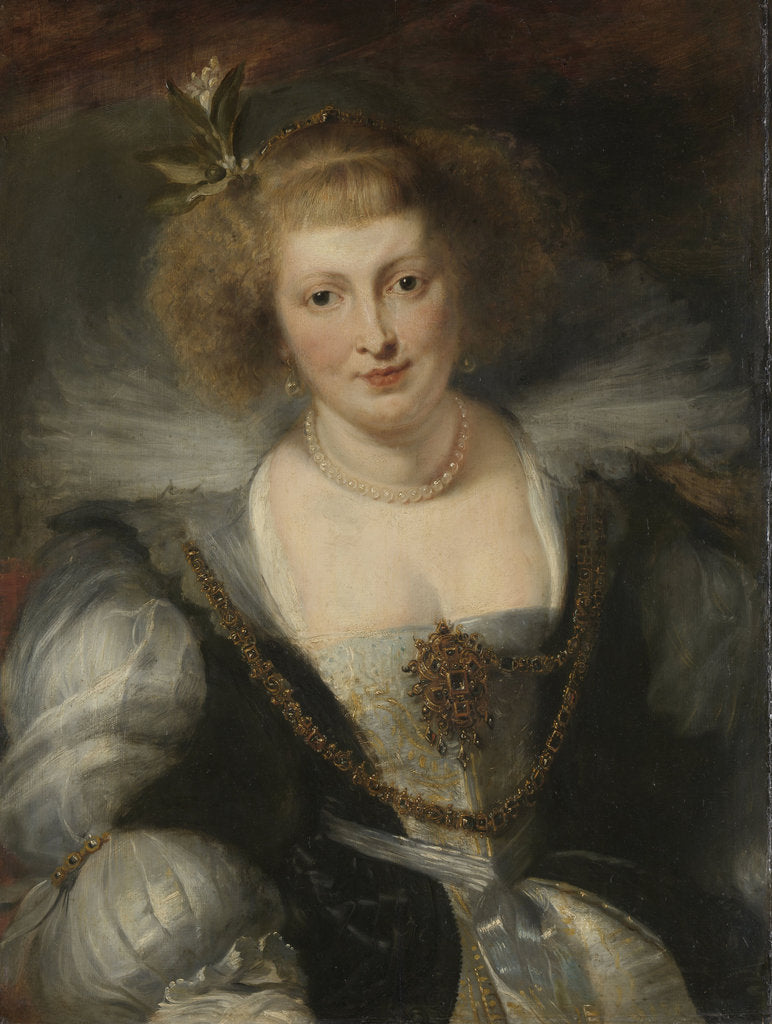 Detail of Hélène Fourment, c. 1635 by Peter Paul Rubens