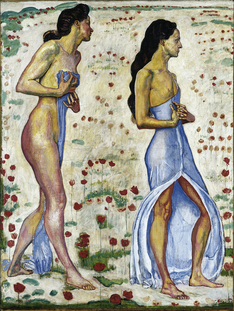 Detail of Two Women in Flowers (Emotion 1a), 1901-1906 by Ferdinand Hodler