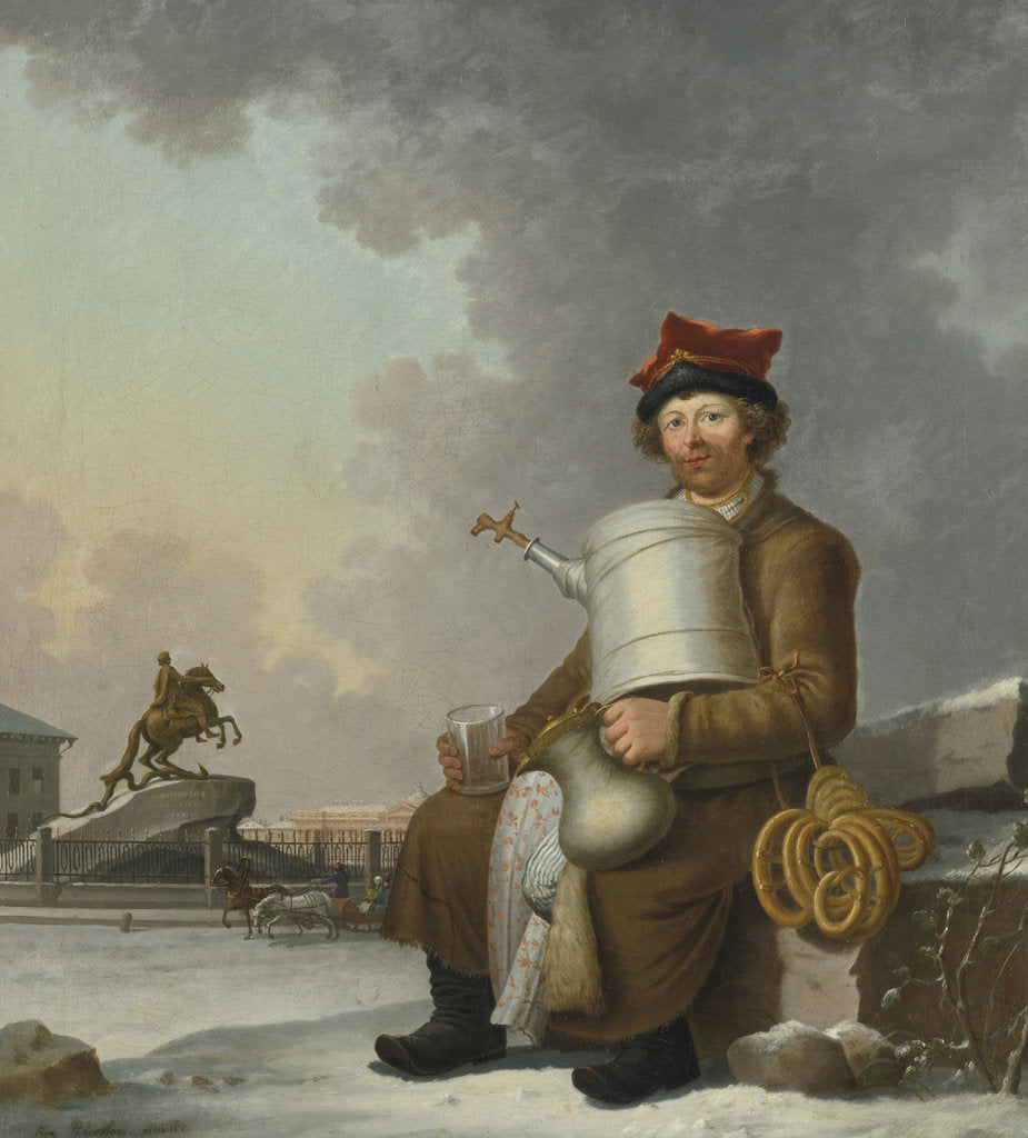 Detail of Sbiten Seller in St. Petersburg, 1800 by Benjamin Paterssen