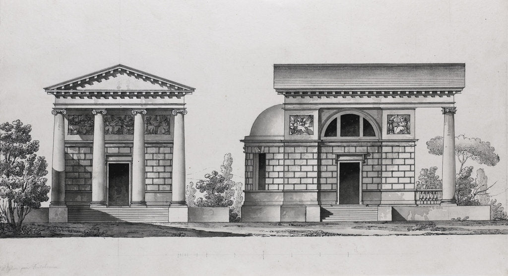 Detail of Church Design for the Tutomlin Family by Giacomo Antonio Domenico Quarenghi