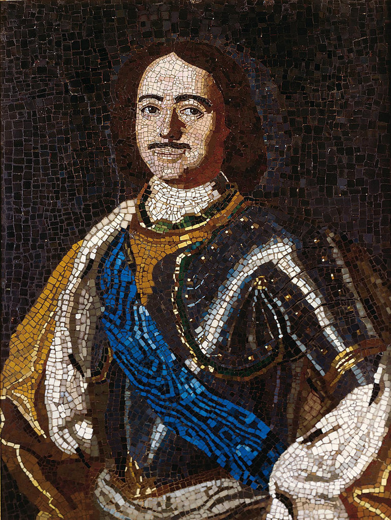 Detail of Portrait of Emperor Peter I the Great, 1754 by Mikhail Vasilyevich Lomonosov