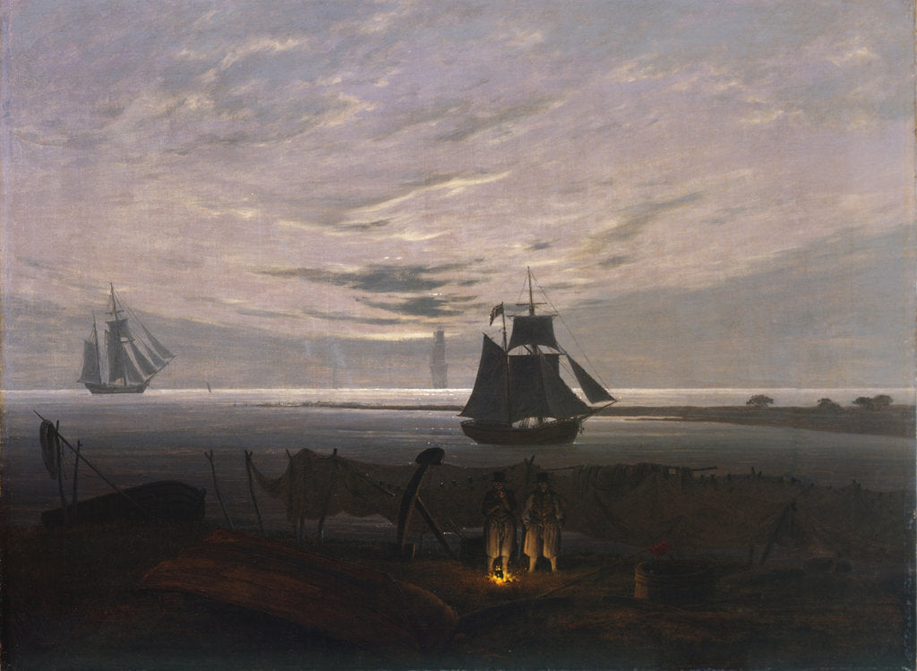 Detail of Evening on the Baltic Sea, 1831 by Caspar David Friedrich