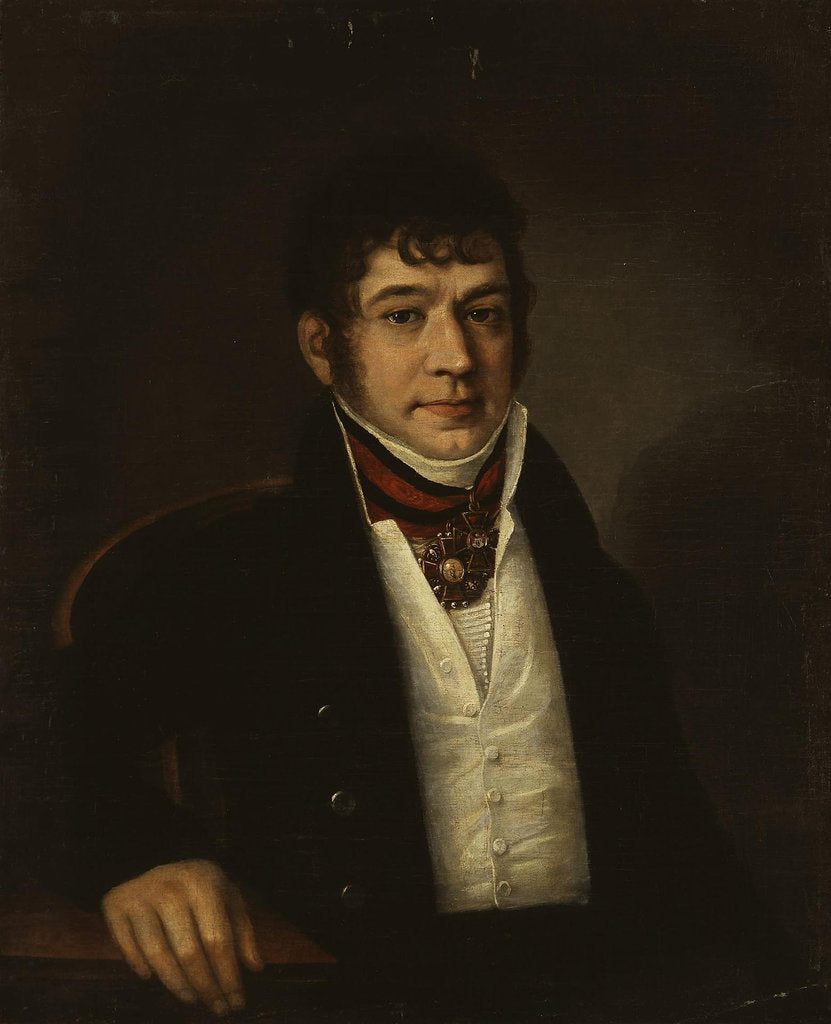 Detail of Portrait of Platon Bogdanovich Ogarev, 1810s by Anonymous