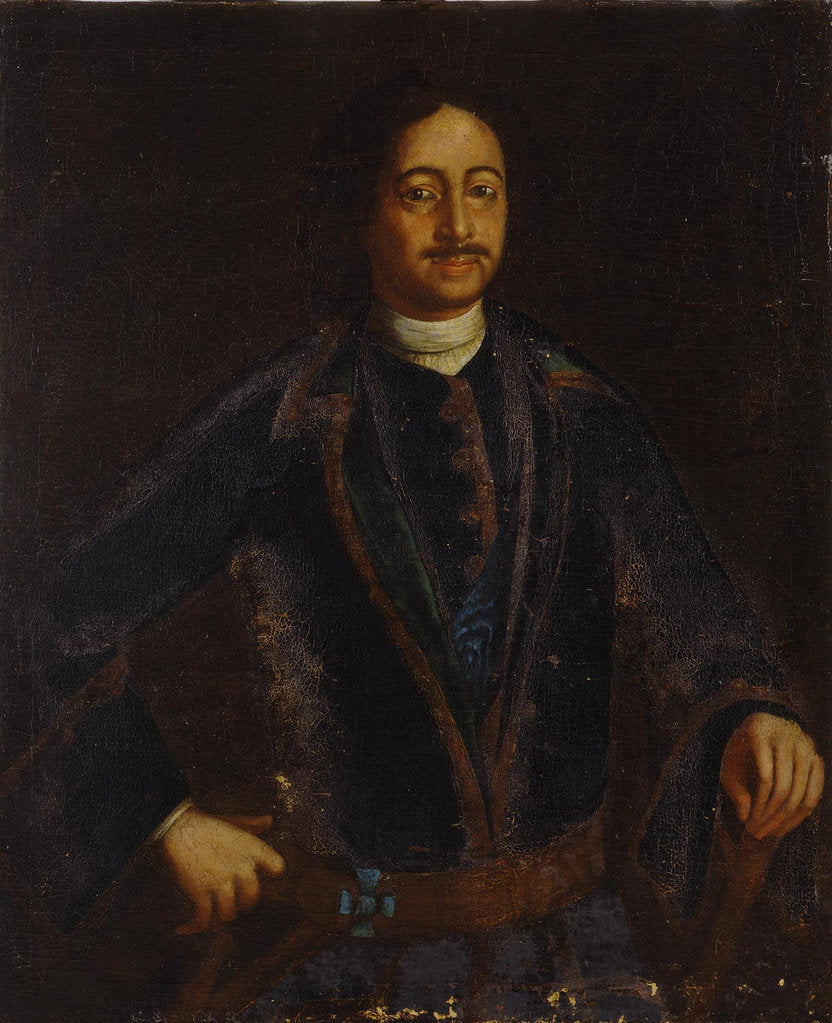 Detail of Portrait of Emperor Peter I the Great, Early 18th century by Anonymous