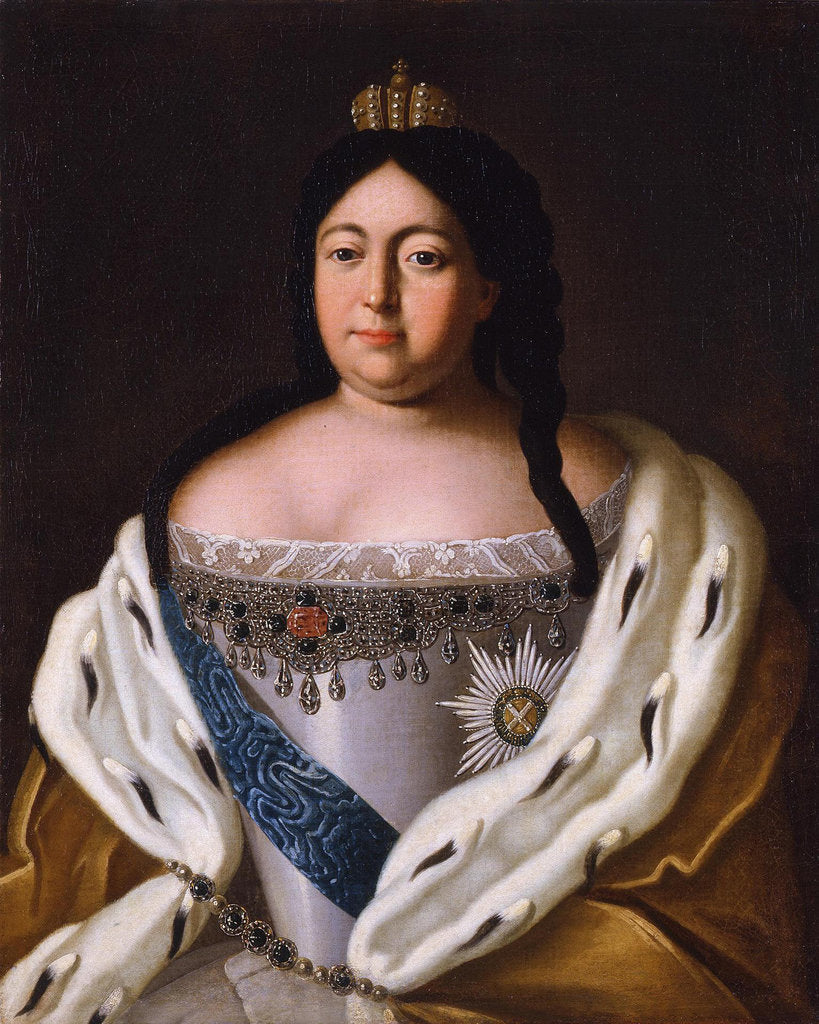 Detail of Portrait of Empress Anna Ioannovna, 18th century by Anonymous