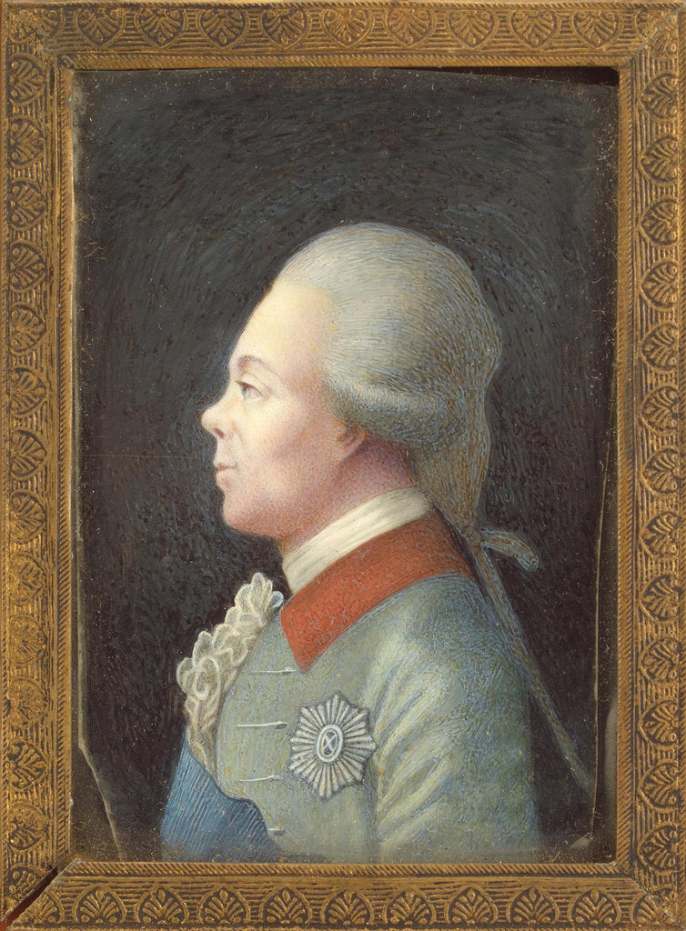 Detail of Portrait of Grand Duke Pavel Petrovich, 1780s by Anonymous