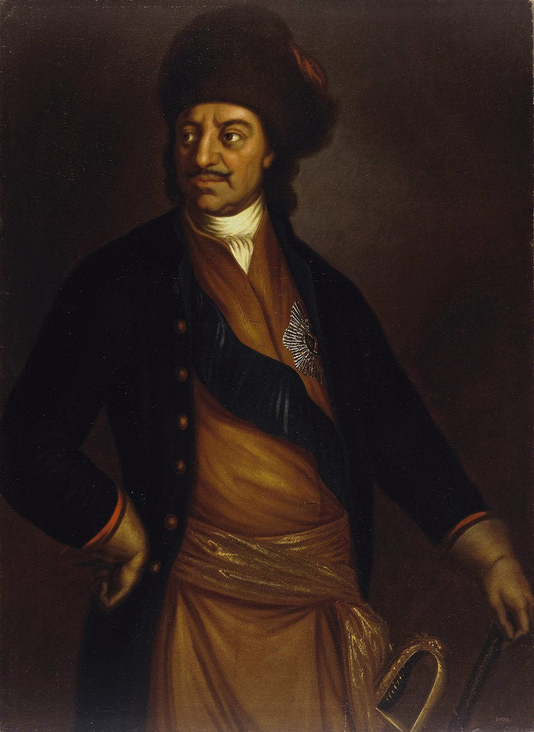 Detail of Portrait of Emperor Peter I the Great, First third of 18th century by Anonymous