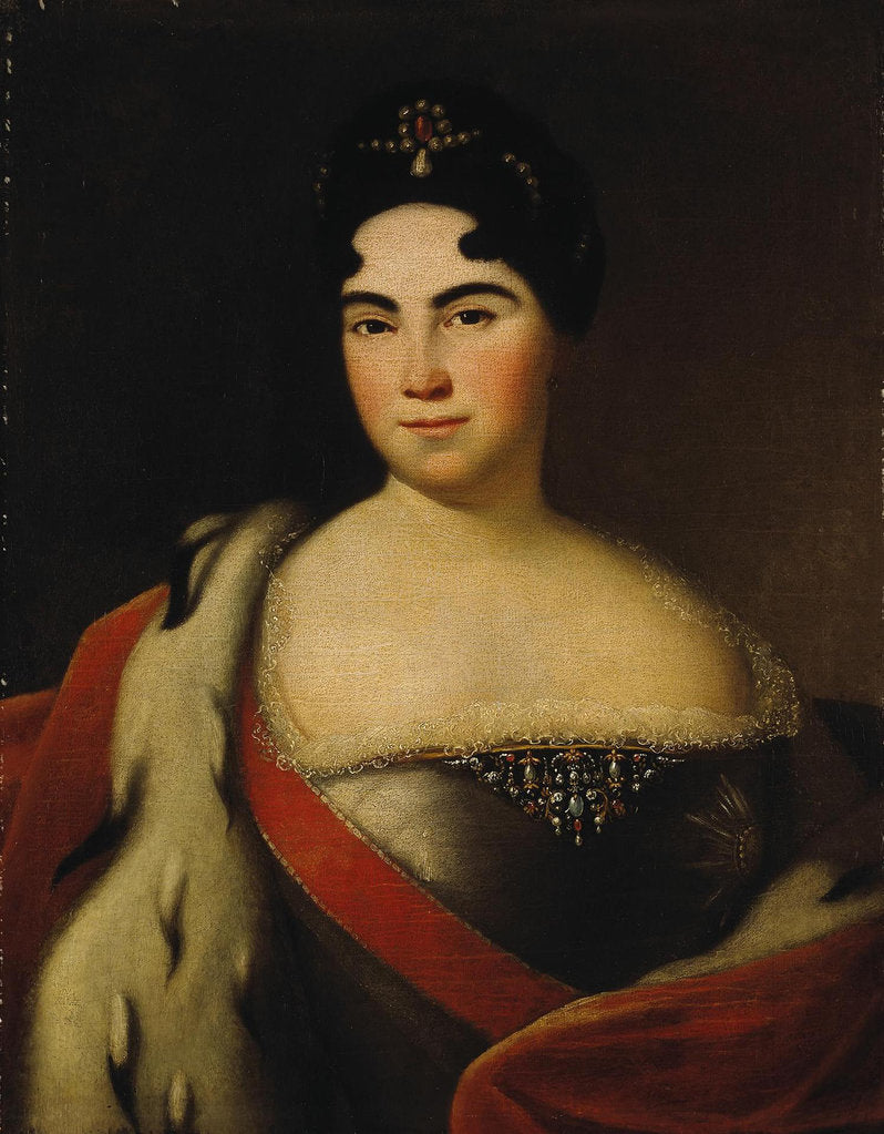 Detail of Portrait of Empress Catherine I., First third of 18th century by Anonymous