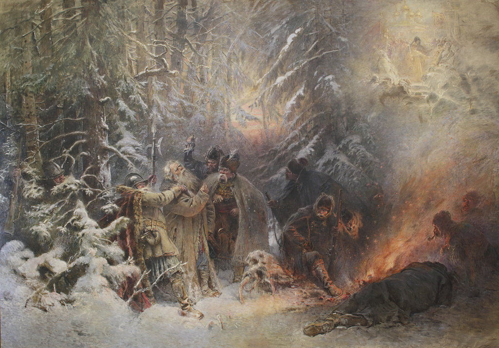 Detail of Ivan Susanin by Konstantin Yegorovich Makovsky