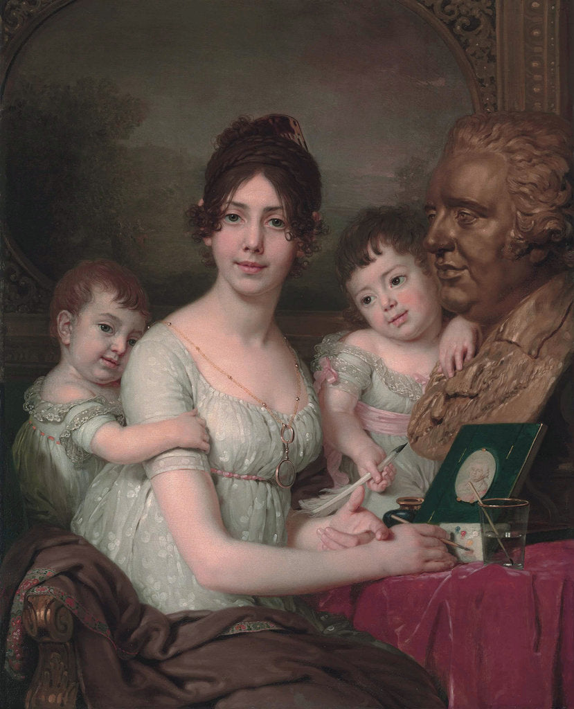 Detail of Portrait of Countess Liubov Ilyinichna Kusheleva, née Bezborodko with children, 1803 by Vladimir Lukich Borovikovsky