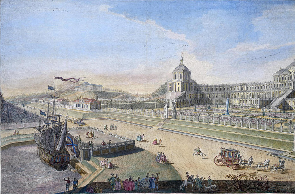 Detail of View of Oranienbaum, 1761 by Nikita Fyodorovich Chelnakov