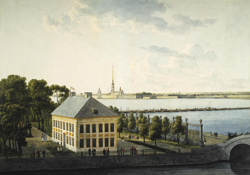 Detail of View of the Summer Palace of Peter I, 1809 by Andrei Yefimovich Martynov