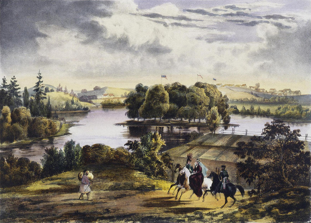Detail of View of Izhora, 1833 by Adam Tirpeune