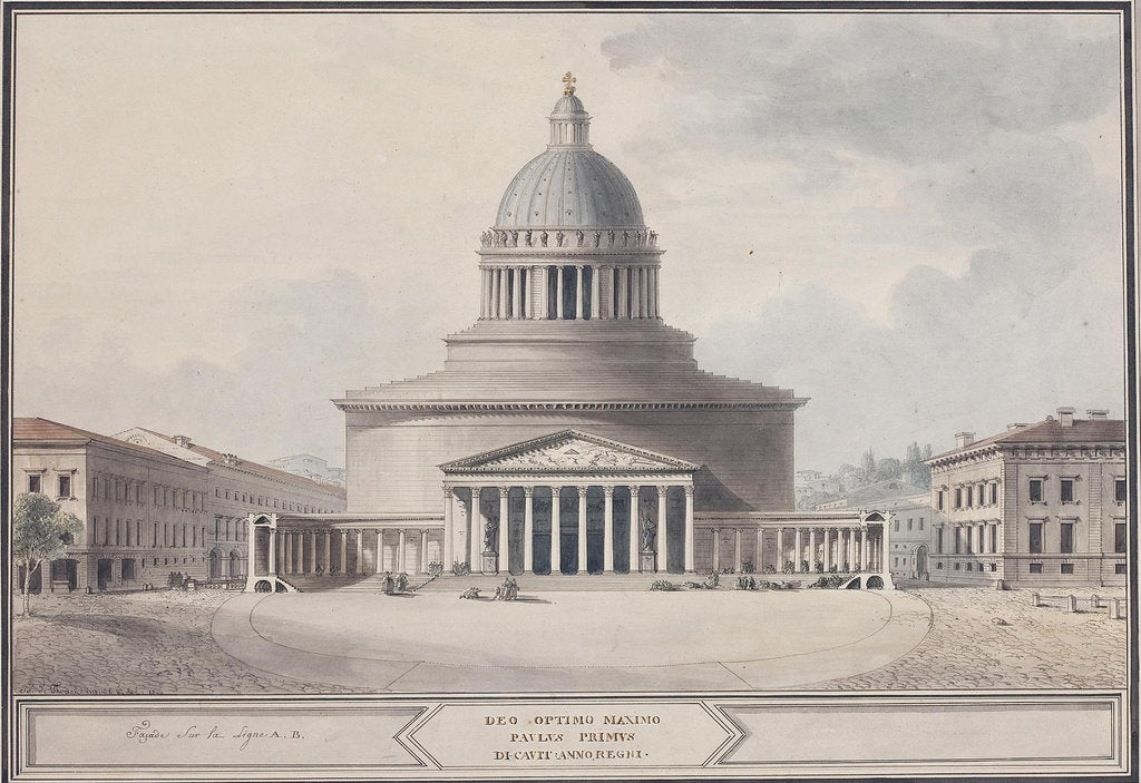 Facade of the Kazan Cathedral in Saint Petersburg, 1800 by Jean François Thomas de Thomon