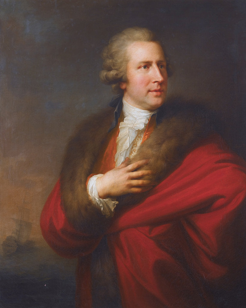 Detail of Portrait of Charles Whitworth, 1st Earl Whitworth, after 1789 by Johann-Baptist von Lampi the Elder
