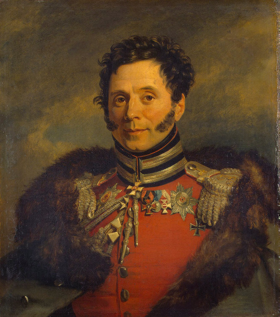 Detail of Portrait of General Nikolai Ivanovich Depreradovich, before 1825 by George Dawe