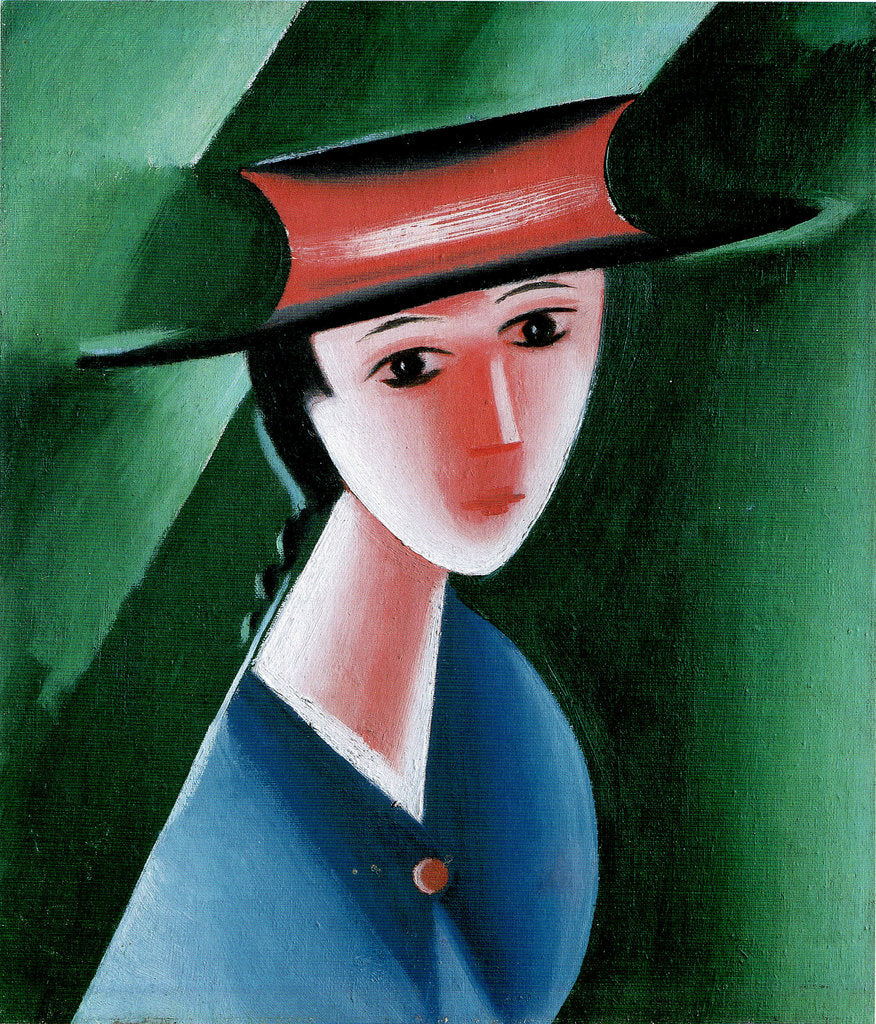 Detail of Girl with Red Hat, 1915 by Josef Capek