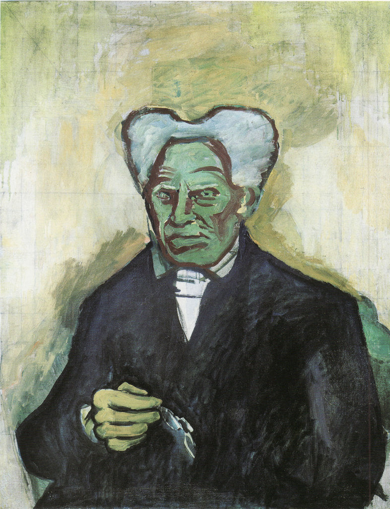 Detail of Portrait of Arthur Schopenhauer, 1908 by Bohumil Kubista