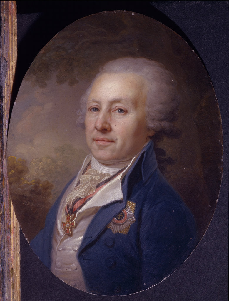 Detail of Portrait of baron Alexei Ivanovich Vasilyev, 1794 by Vladimir Lukich Borovikovsky