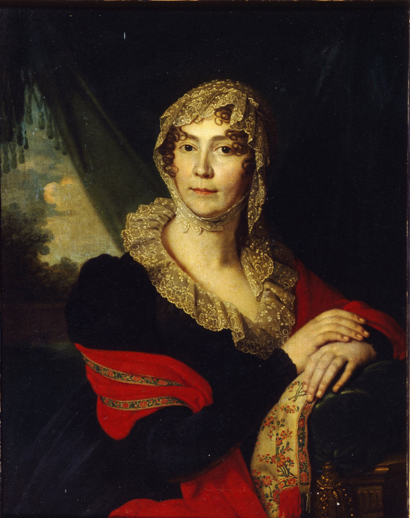 Detail of Portrait of Princess Natalia Alexandrovna von Buxhoeveden, née Alexeyeva, 1790s by Vladimir Lukich Borovikovsky