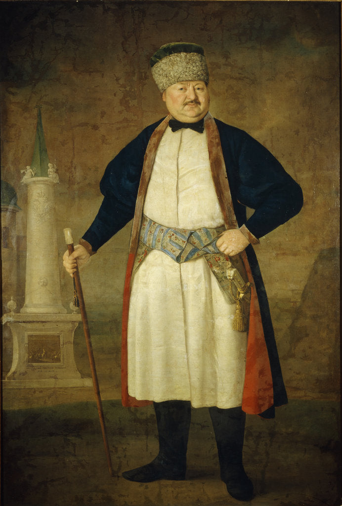 Detail of Portrait of the Pavel Yakovlevich Rudenko, 1778 by Vladimir Lukich Borovikovsky