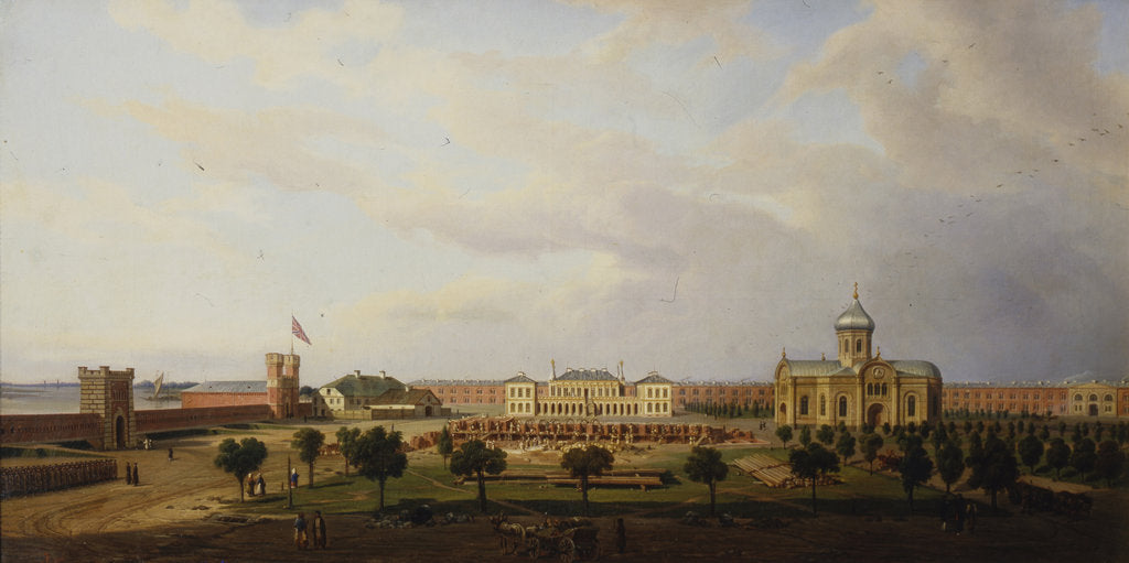 Detail of Interior view of the Ivangorod Fortress, 1846 by Marcin Zaleski