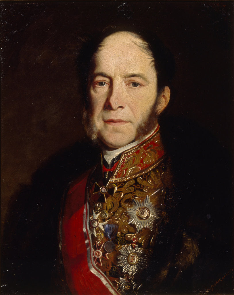 Detail of Portrait of the General admiral Kondrati Kondratievich Stoffregen, 1867 by Sergei Konstantinovich Zaryanko