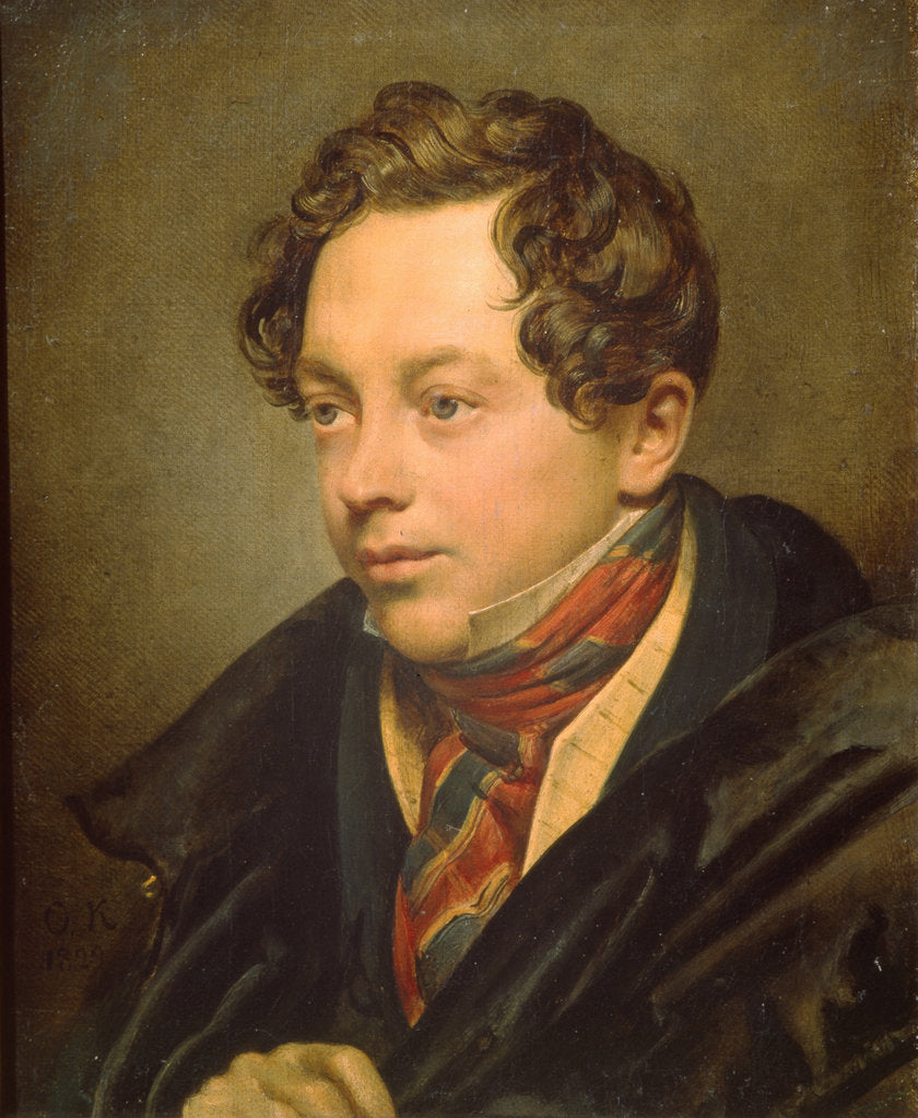 Detail of Portrait of the artist Pyotr Basin, 1829 by Orest Adamovich Kiprensky