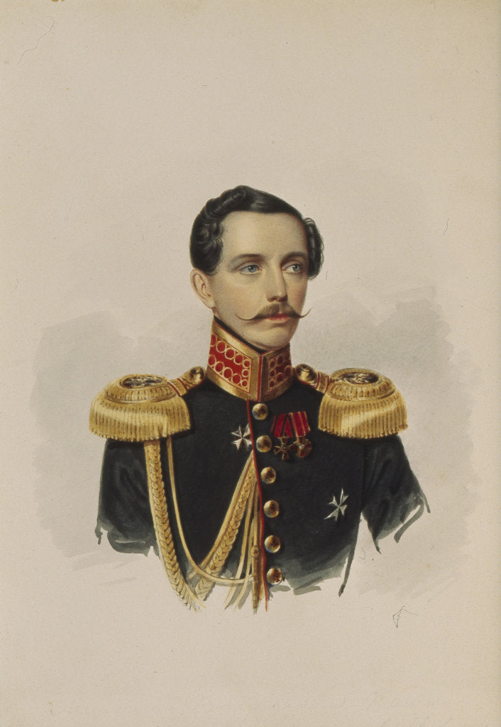 Detail of Portrait of Mikhail Vasilyevich Pashkov, 1838 by Alexander Ivanovich Klünder